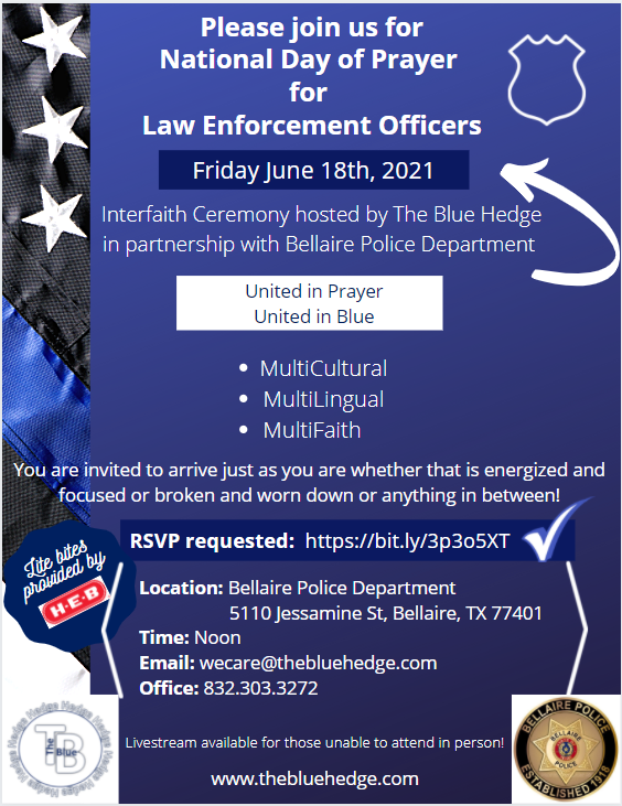 The Blue Hedge - National Day of Prayer for Law Enforcement Officers